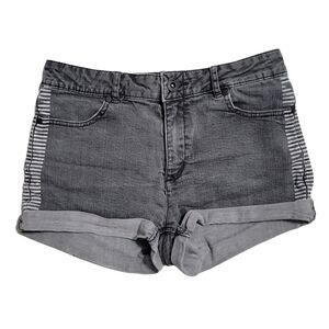 Hurley Black Wash Denim Shorts